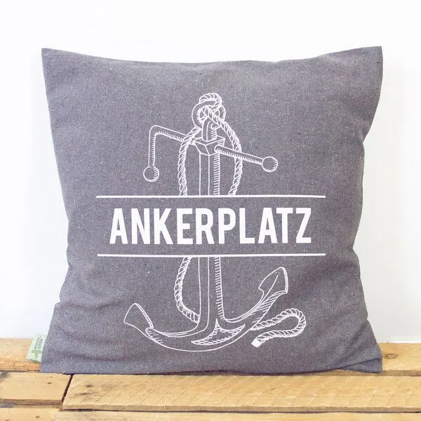 Bow & Hummingbird Bow & Hummingbird Kissenbezug Ankerplatz – Produktbild 1 von 4