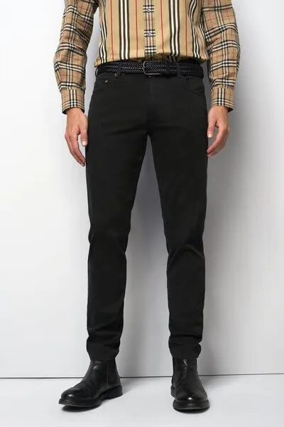 M 5 BY MEYER M 5 BY MEYER Five Pocket aus High Performance Satin, Schwarz (schwarz), – Produktbild 3 von 5