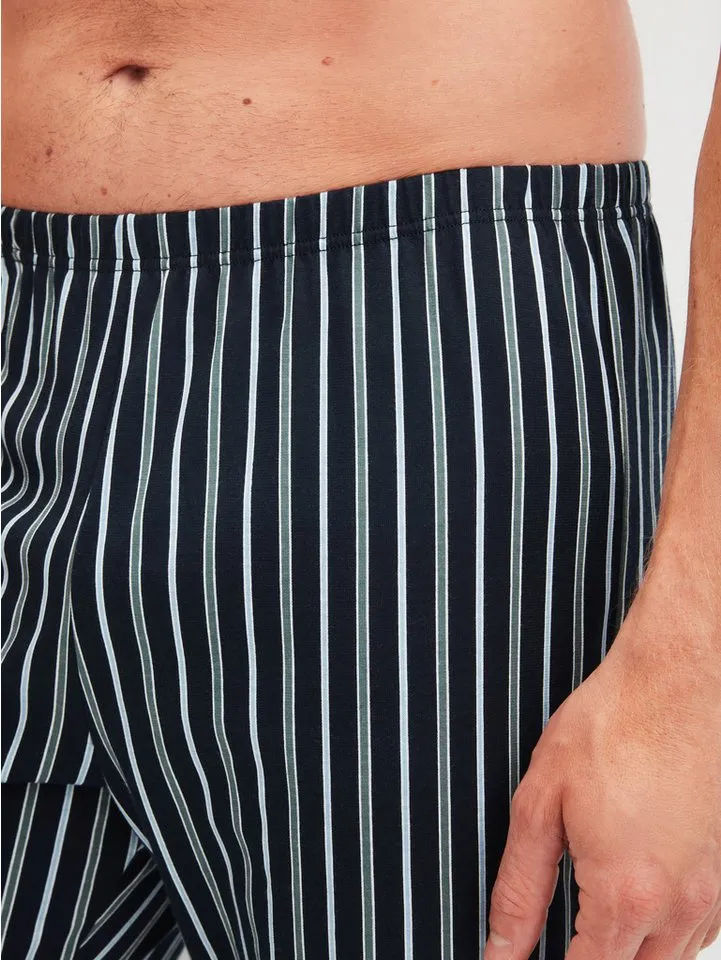 CALIDA CALIDA Schlafanzug Cotton Special (2 tlg) Langarm, V-Ausschnitt, Comfort Fit, lange Hose, Blau, – Produktbild 5 von 5