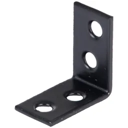 Alberts ALBERTS Stuhlwinkel, verzinkt, schwarz, TxHxB 25x25x14 mm – Produktbild 1 von 1