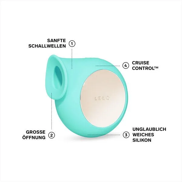 LELO Klitoral-Massager mit Schallwellen - LELO SILA Cruise, Aqua, – Produktbild 4 von 4