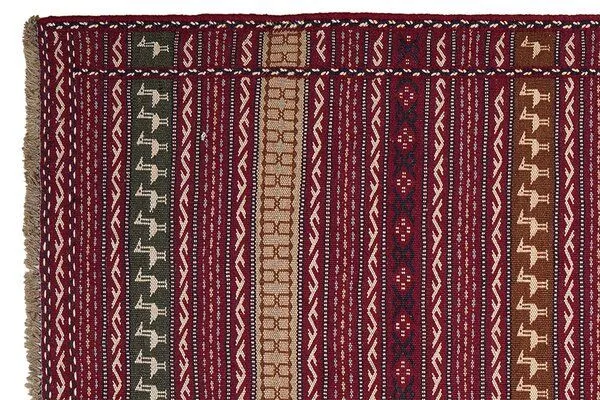 Rugtales Kelim Kordi „Rugtales“ aus Schurwolle, Blau, – Produktbild 4 von 4