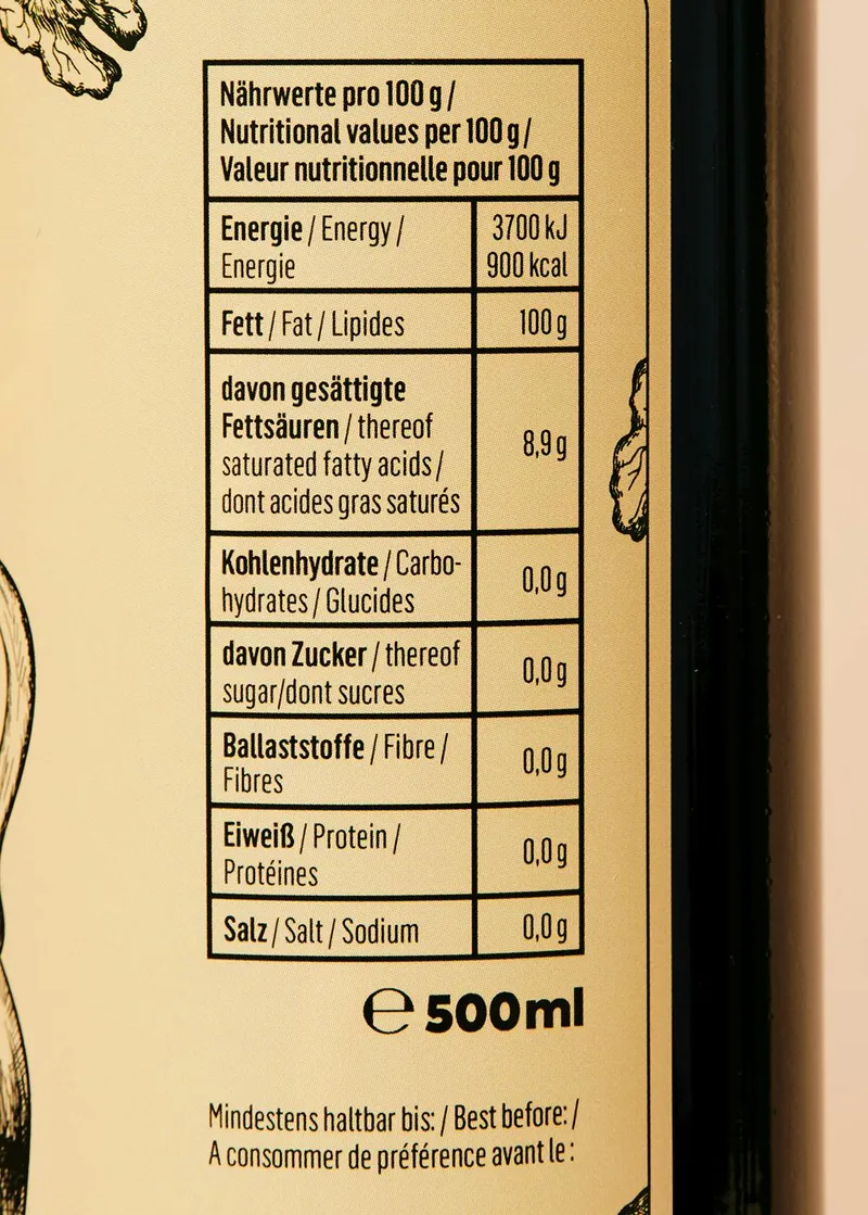 KoRo Bio Walnussöl 500 ml – Produktbild 4 von 5