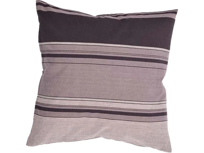 HängemattenGlück HängemattenGlück Kissenbezug aus reiner Bio Baumwolle 40x40cm Grautöne, Rocha gestreift (grau, mehrfarbig), – Produktbild 1 von 4