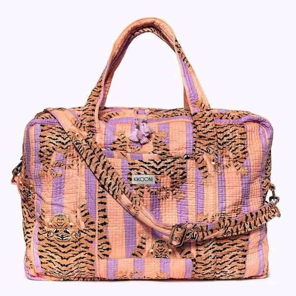 KIKOONI KIKOONI handgefertigte große Reisetasche TRAVELER BAG, Poppy tiger peach fusion, – Produktbild 1 von 4
