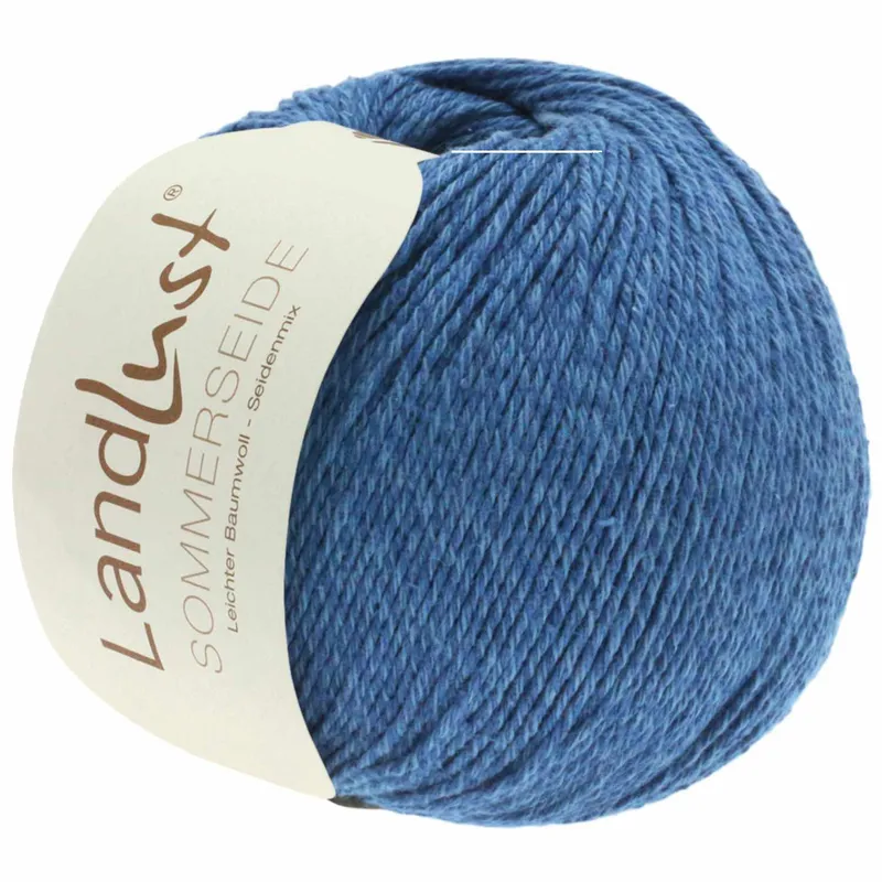 Lana Grossa Lana Grossa Landlust Sommerseide uni Marine, Marine, – Produktbild 1 von 1
