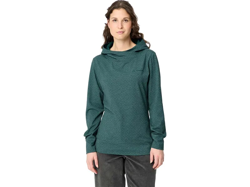 Vaude VAUDE Damen-Pullover "Tuenno" mit angeschnittener Kapuze, dark fjord green, Gr. 36 – Produktbild 1 von 1
