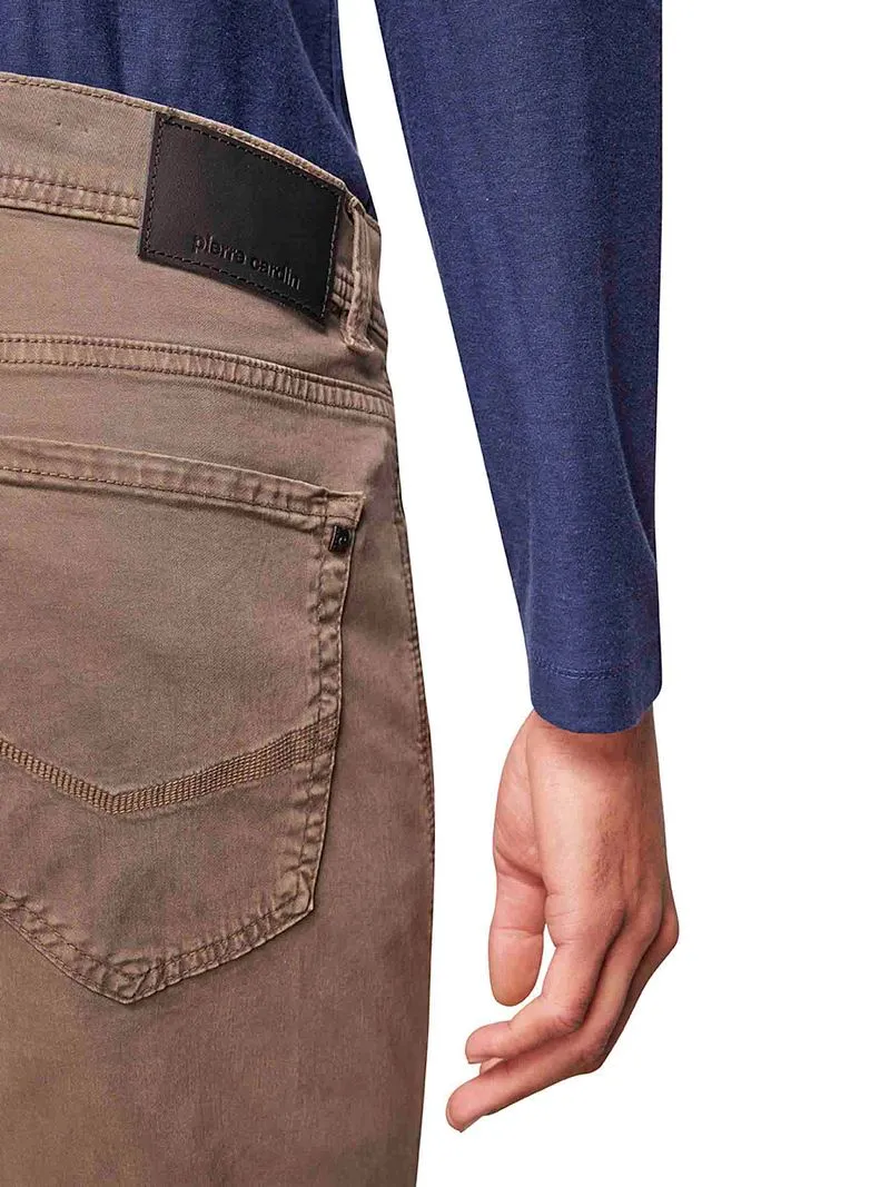 Pierre Cardin Pierre Cardin Hose Lyon Tapered Taupe - Größe W 33 - L 32, Taupe, – Produktbild 4 von 5