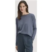 hessnatur hessnatur Strick Pullover Oversize aus TENCEL Lyocell mit Bio-Baumwolle, Schieferblau, – Produktbild 1 von 1