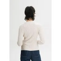 MELA MELA Strickpullover Style NAMARI aus 100% Bio-Baumwolle, Cream melange, – Produktbild 1 von 2