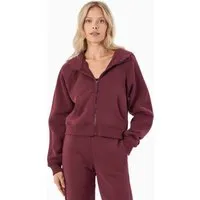 ORGANICATION ORGANICATION Damen vegan Hoodie Full Zip Joddy Bordeaux – Produktbild 1 von 1