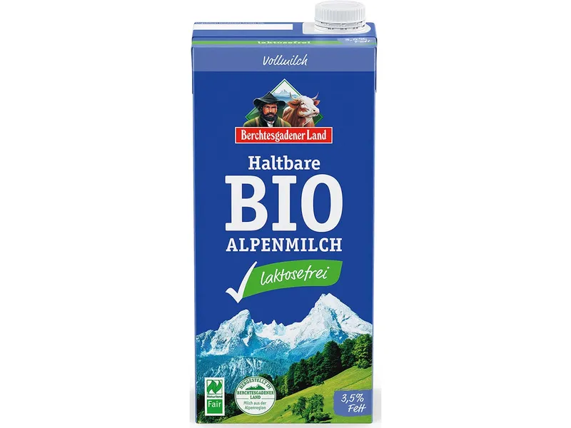 Berchtesgadener Land Berchtesgadener Laktosefreie Land H-Milch 3,5%, 1 l – Produktbild 1 von 1