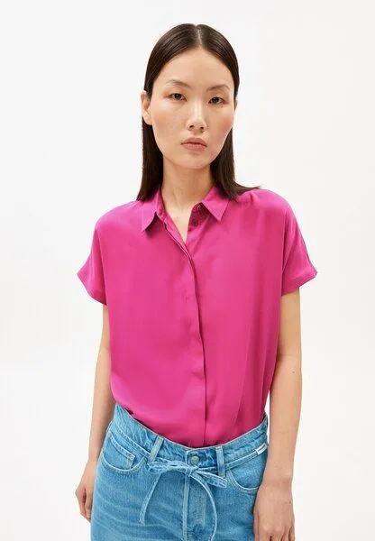 ARMEDANGELS ARMEDANGELS LARISAANA Damen Bluse aus LENZING ECOVERO Viskose, Very berry, – Produktbild 1 von 4