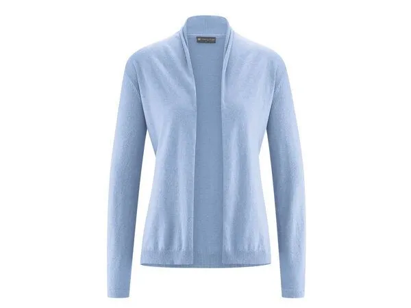 HempAge HempAge Sommerliche Strickjacke Hanf/Biobaumwolle, Water (blau), – Produktbild 3 von 4