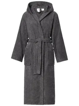 Ladeheid Bademantel Damen Frottee Bademantel aus 100% Bio- Baumwolle LA40-225, Langform, Baumwolle, Kapuze – Produktbild 1 von 1