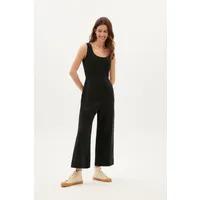 thinking mu Thinking MU Damen vegan Jumpsuit Rafflesia Schwarz – Produktbild 1 von 1