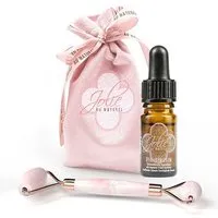 Jolie au naturel Jolie au naturel Geschenkset I Bestseller Hyaluron Serum I Retinol I Vitamin C + Rosenquarz Roller – Produktbild 1 von 1