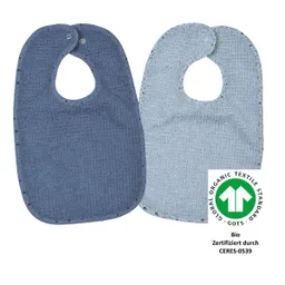 Wörner Wörner 2er-Pack Lätzchen mit Druckknopf 26x40 cm – Produktbild 1 von 1