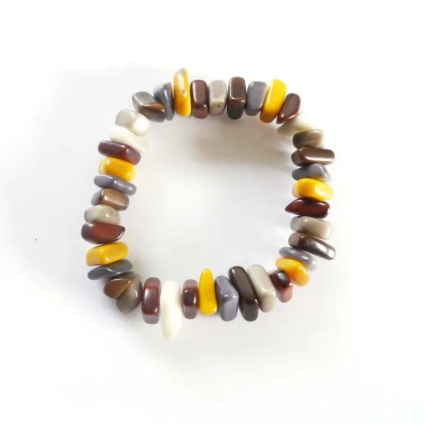 Mekhada Mekhada Tagua Armband RAKIRA, Braun, – Produktbild 1 von 2