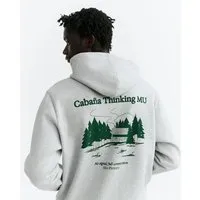 thinking mu thinking mu Pirineo Grey Melange Saul Sweatshirt, Grau meliert, – Produktbild 1 von 1