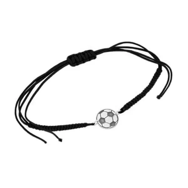 Eppi Eppi String-Armband Ball Football, Weiss, – Produktbild 1 von 4