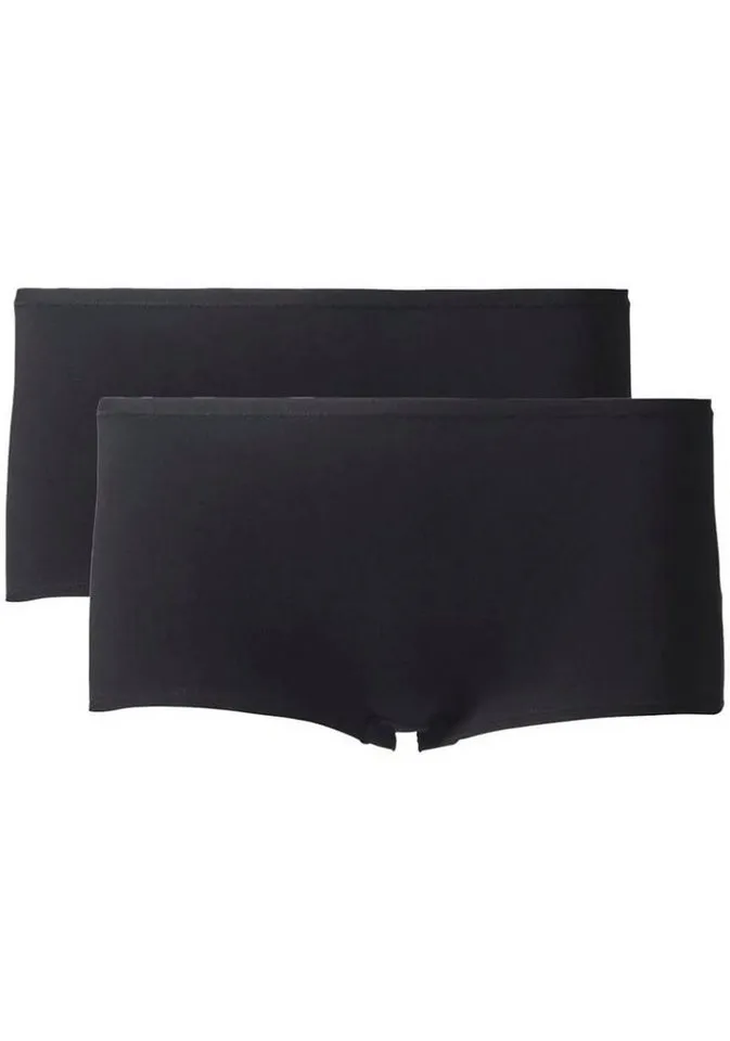 CALIDA CALIDA Panty Benefit Women (2er Pack) elastisch, Baumwoll-Mix, Single Jersey Qualität, weich, Schwarz, – Produktbild 2 von 4