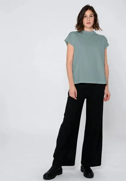 THOKKTHOKK ThokkThokk TT75 Boxy T-Shirt (GOTS, vegan), Green blue (grün-blau), – Produktbild 1 von 5