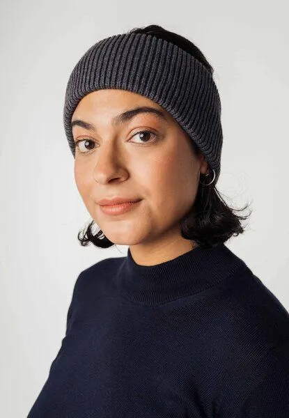 MELA Stirnband KIRON | von MELA | Fairtrade & GOTS zertifiziert, Anthrazit melange, – Produktbild 3 von 4