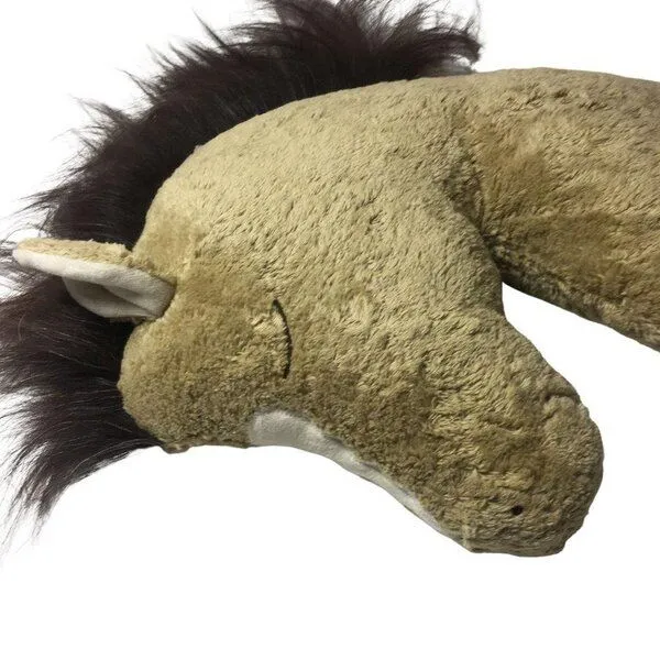 Pat und Patty Pat und Patty Bio/ Öko Kuschelkissen Pferdekopf aus 100 % Baumwolle kbA, Beige/braun, – Produktbild 2 von 4