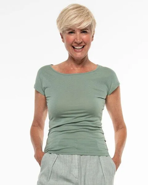 Alma & Lovis Alma & Lovis T-Shirt aus Bio-Baumwolle | Short Pure, Grün, – Produktbild 1 von 4