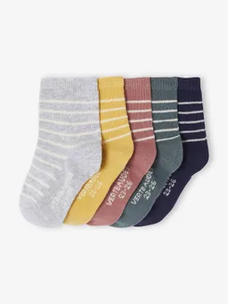 Vertbaudet 5er-Pack Socken mit Streifen – Produktbild 1 von 1