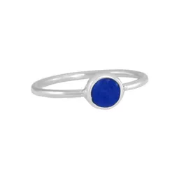 pakilia pakilia Damen-Ring 'Redondo Lapizlazul' #7 925 Sterling-Silber – Produktbild 1 von 1