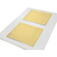 Nature by Adam Nature by Adam Tischset 2er Pack aus 100% Bio-Baumwolle - Made in Germany - Graphic Ventus Light, Gelb, – Produktbild 1 von 1