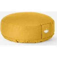 Lotuscrafts Lotuscrafts Meditationskissen Extra Niedrig - Sitzhöhe 10cm - GOTS Zertifiziert, Safrangelb, – Produktbild 1 von 1