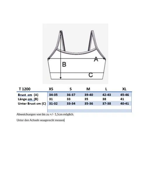 True North True North Damen Bustier aus recyceltem Polyester Yoga Sport BH T1200, Hellgrau, – Produktbild 4 von 4