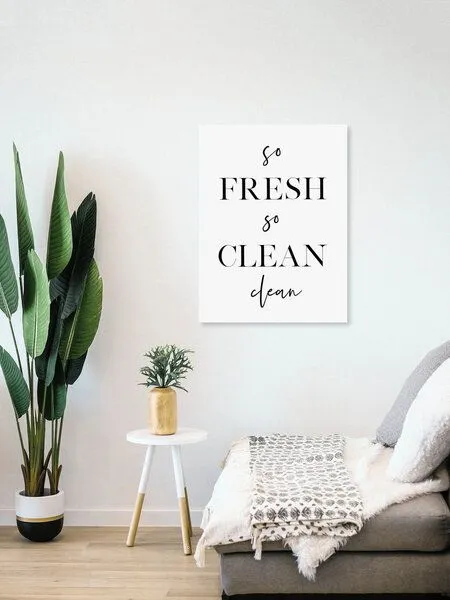 Photocircle Photocircle Poster / Leinwandbild - So Fresh So Clean – Produktbild 4 von 4