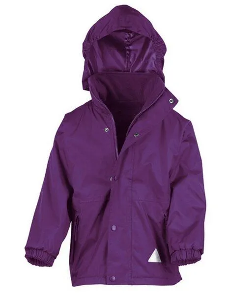 Result Genuine Recycled Result Genuine Recycled Kinder Junior Regenjacke Winterjacke Fleece gefüttert, Purple, – Produktbild 2 von 4