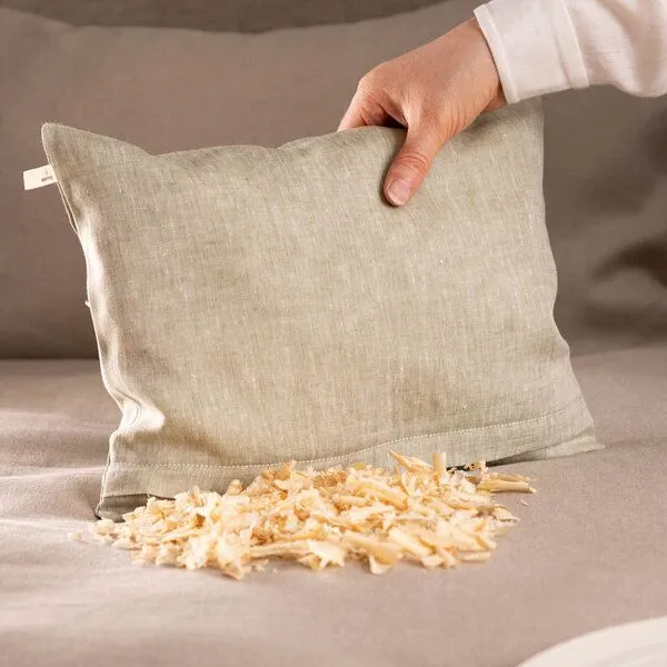 nahtur-design nahtur-design Zirbenkissen aus Bioleinen | groß | 25 x 35 cm, Moos, – Produktbild 2 von 4