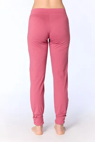 Leela Cotton Leela Cotton Damen Yogahose 6 Farben Bio-Baumwolle 4415, Viola, – Produktbild 3 von 5
