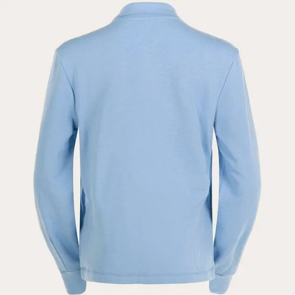 KnowledgeCotton Apparel KnowledgeCotton Apparel Damen Sweatshirt mit Stehkragen und Zipper "HIGH NECK SWEAT" aus Biobaumwolle - Chambray Blue, GOTS zertifiziert – Produktbild 4 von 4
