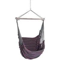Chico Chico Hängesessel aus Baumwolle, Grau-pink, – Produktbild 1 von 1
