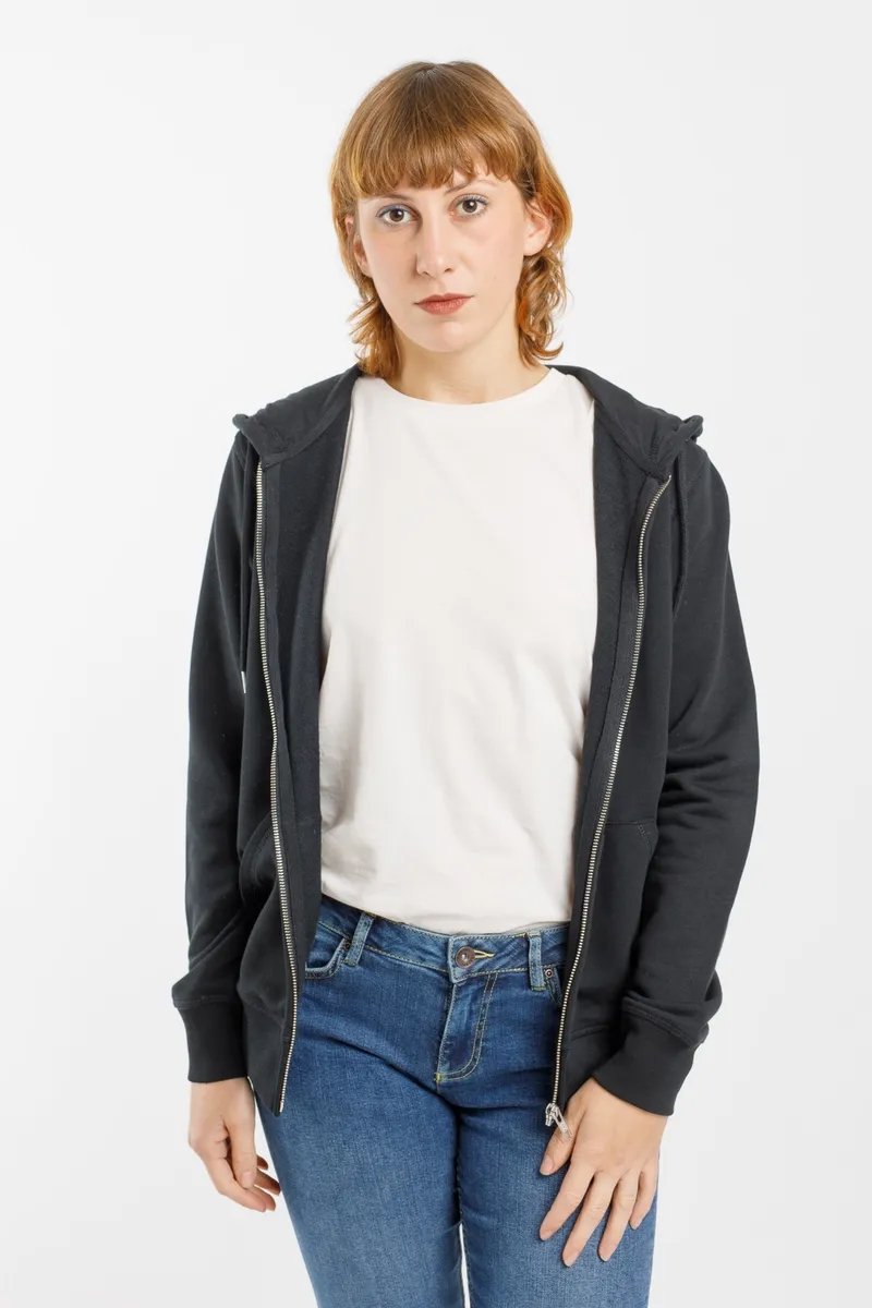 TORLAND TORLAND Herren vegan Zip Hoodie Connector, Schwarz, – Produktbild 2 von 2
