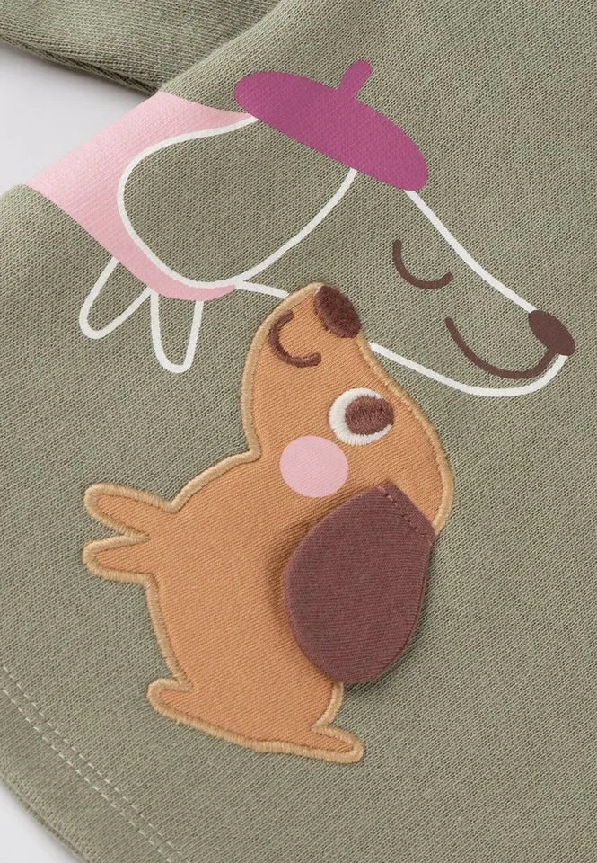 sigikid sigikid Sweatshirt Petit Croissant für Babys Mädchen (1-tlg), Grün, – Produktbild 2 von 4