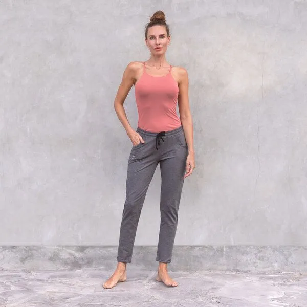 Jaya Jaya MANU - Damen - Top für Yoga aus Biobaumwolle, Decorose/rosa, – Produktbild 3 von 4