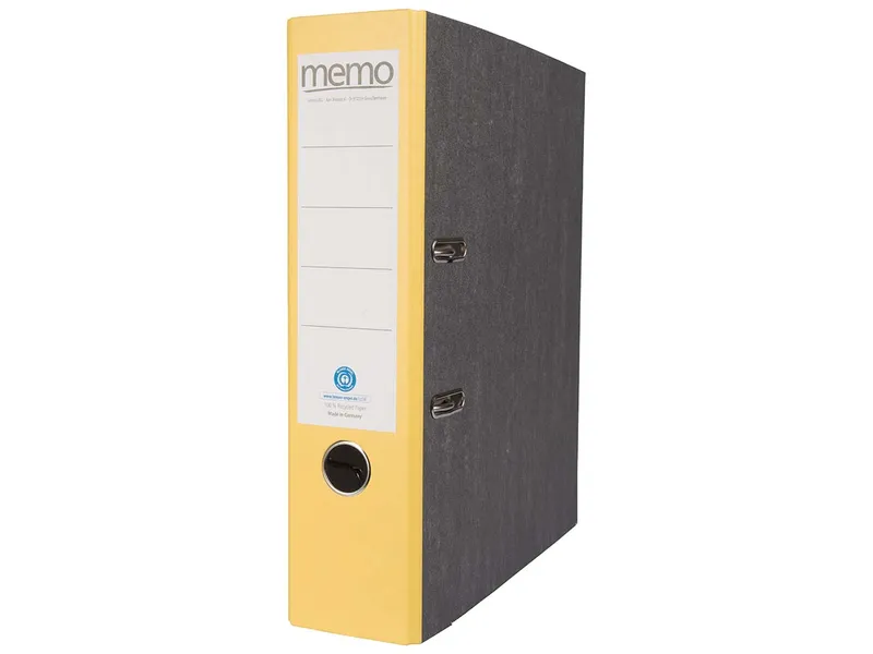 Memo memo Ordner gelb Rückenbreite 8 cm – Produktbild 1 von 1