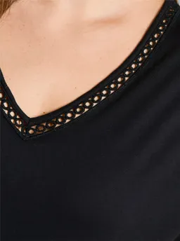 sheego Longshirt schwarz – Produktbild 1 von 1
