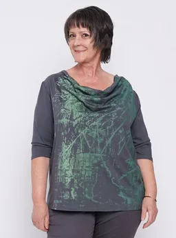 Peaces.bio - handbedruckte Biomode Peaces.bio - handbedruckte Biomode Wasserfallshirt Wasserzauber – Produktbild 1 von 1