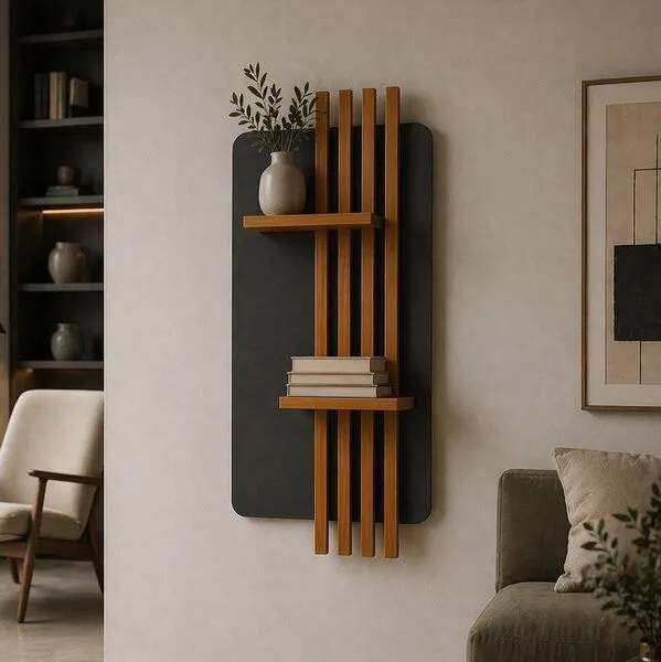 Living Oak Living Oak Wandregal Eiche No.06, Lichtgrau, – Produktbild 2 von 4