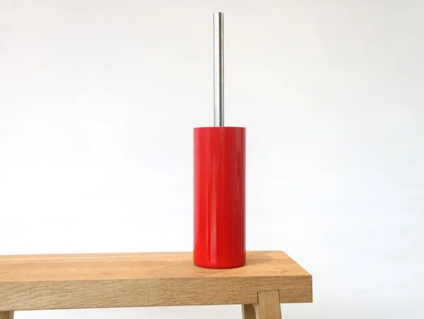 werkvoll by Lena Peter werkvoll by Lena Peter Upcycling WC-Bürste FIRE mit Edelstahlgriff, Rot, – Produktbild 1 von 4