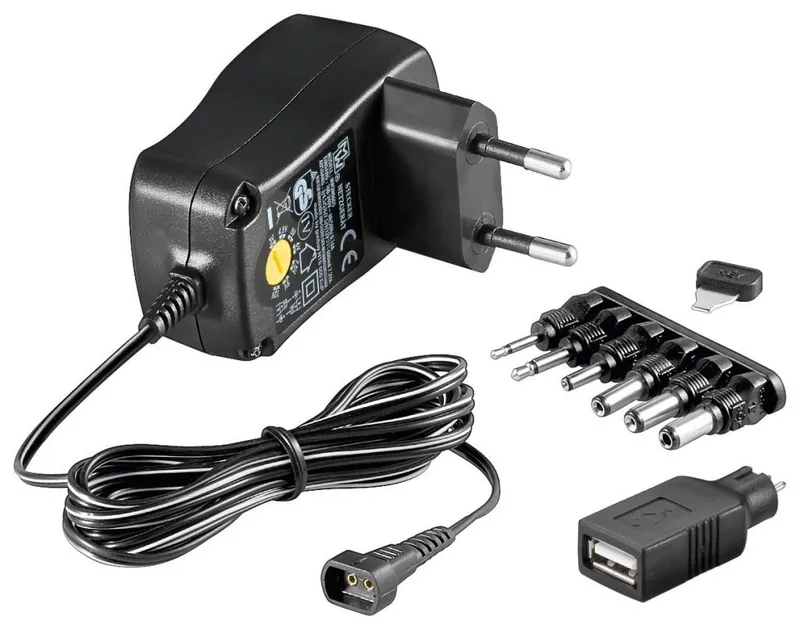 Goobay Goobay EcoFriendly Universal Netzteil 600 mA 3-12 V mit 8 DC + 1 USB Adapter Netzstecker – Produktbild 1 von 1